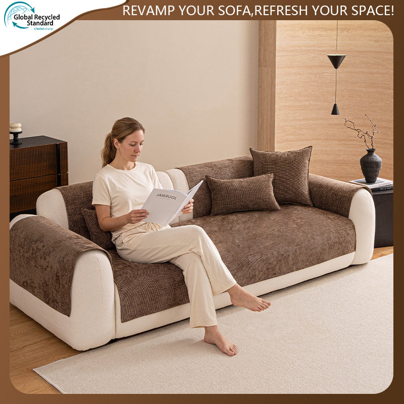 OHSIO 230GSM Chenille Non-Slip Pet Sofa Cover - size and measurement guide