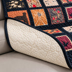 OHSIO Vintage Patchwork Quilted Sofa Cover – Non-Slip Sectional Couch Throw