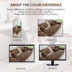 OHSIO Soft Plush Jacquard Fox-Tail Style Non-Slip Pet Sofa Cover