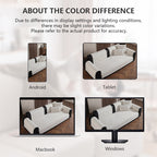 OHSIO Geometric Textured Chenille Non-Slip Pet Sofa Cover