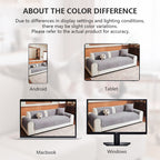OHSI0 Ultrasonic Square Non-Slip Stain-Resistant Recycled Fleece Sofa Cushion