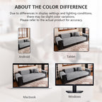 OHSIO Ultrasonic Wave Pattern Anti-Slip Stain Resistant Recycled Fleece Sofa Pad