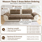 OHSIO Soft Plush Jacquard Fox-Tail Style Non-Slip Pet Sofa Cover