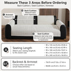OHSIO Geometric Textured Chenille Non-Slip Pet Sofa Cover