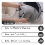 OHSI0 Ultrasonic Herringbone Non-Slip Stain-Resistant Recycled Fleece Sofa Cushion
