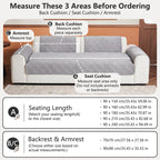 OHSI0 Ultrasonic Square Non-Slip Stain-Resistant Recycled Fleece Sofa Cushion