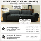 OHSIO Corduroy Plaid High-Density Non-Slip Pet Sofa Cover