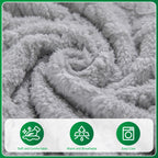 OHSIO Thick Polar Fleece Couch Cushion Covers - pet-friendly furniture protection