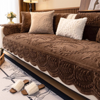 OHSIO Embossed Chenille Sofa Cover – Non-Slip Couch Protector