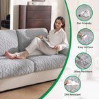 OHSIO Thick Polar Fleece Couch Cushion Covers - size and measurement guide