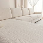 导OHSIO Couch Cushion Covers, Super Stretch Washable Sofa Slipcovers for L Shaped & Modular Seats, Pet-Friendly Furniture Protector with Stripe Design