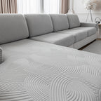 OHSIO Couch Cushion Covers for Sectional and L Shaped Sofa, Stretch Soft Sofa Covers Washable Wear Resistant Slipcovers Furniture Protector Pet-Friendly
