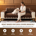 OHSIO Embossed Chenille Sofa Cover – Non-Slip Couch Protector