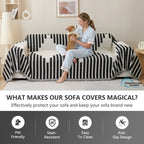 Sophisticated Irregularly Shaped Leather Sofa Cover