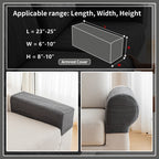 导OHSIO Couch Cushion Covers, Super Stretch Washable Sofa Slipcovers for L Shaped & Modular Seats, Pet-Friendly Furniture Protector with Stripe Design