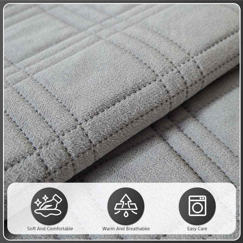 OHSIO Square Quilted Recycled Fleece Sofa Cover - machine-washable care