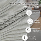 OHSIO Water-Resistant Stretch Modular Cushion Cover - sofa fit and coverage