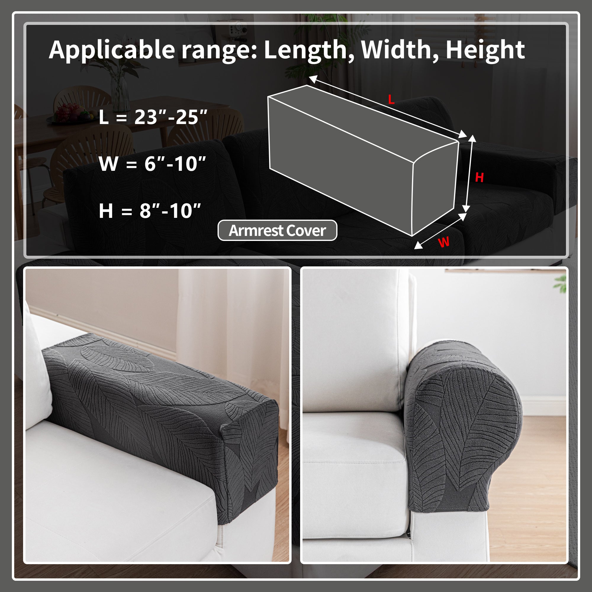 OHSIO Couch Covers for Sectional Sofa, Washable Stretch Soft Sofa Cushion Covers L Shape Sofa Slipcovers Anti Slip Furniture Decor Protector for Pets