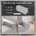 OHSIO Couch Covers for Sectional Sofa, Washable Stretch Soft Sofa Cushion Covers L Shape Sofa Slipcovers Anti Slip Furniture Decor Protector for Pets