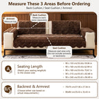 OHSIO Embossed Chenille Sofa Cover – Non-Slip Couch Protector