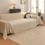 OHSIO Liujin Plush Jacquard Sofa Throw Cover – Non-Slip Washable Couch Protector