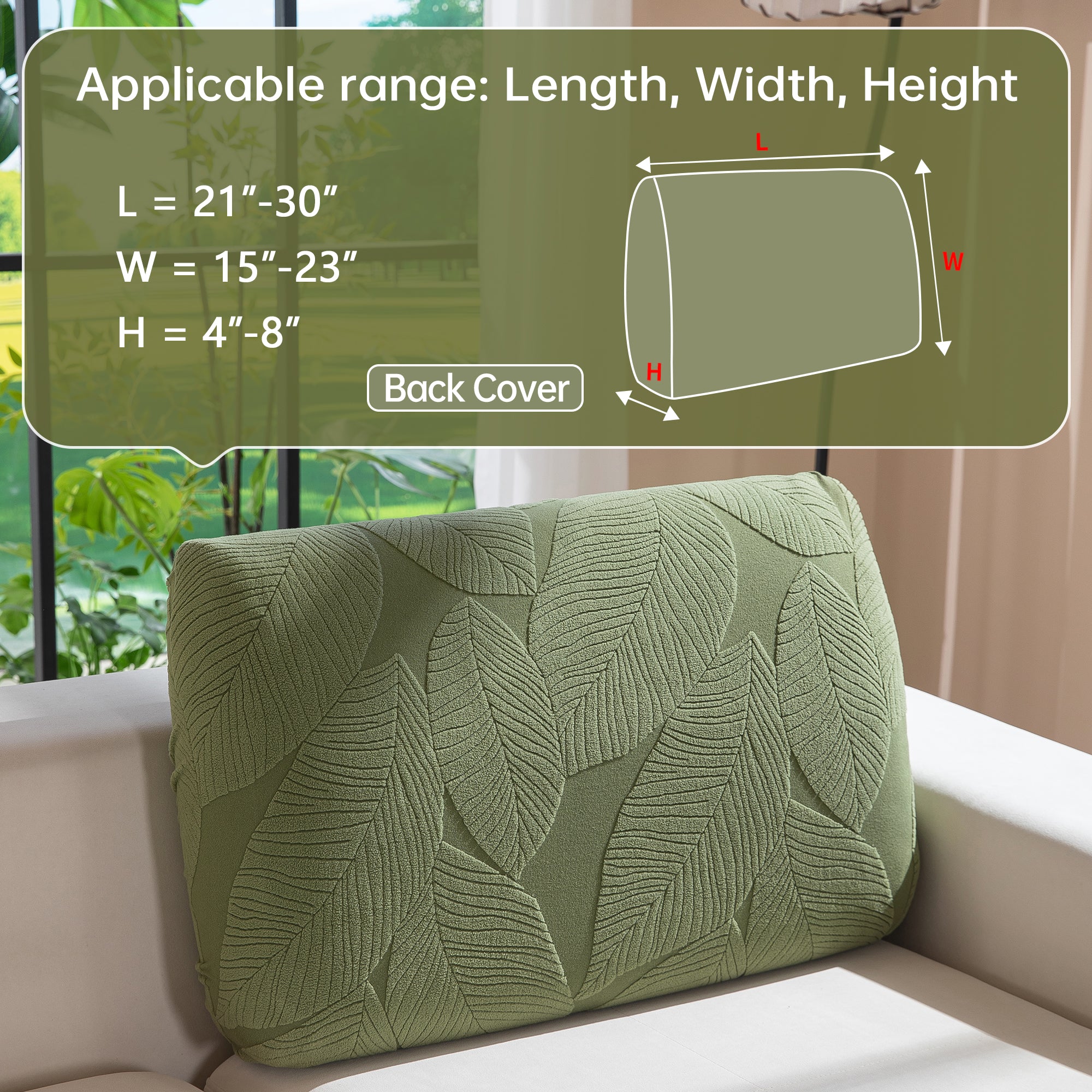 OHSIO Couch Covers for Sectional Sofa, Washable Stretch Soft Sofa Cushion Covers L Shape Sofa Slipcovers Anti Slip Furniture Decor Protector for Pets