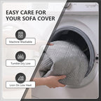 OHSI0 Ultrasonic Square Non-Slip Stain-Resistant Recycled Fleece Sofa Cushion