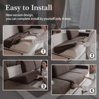 OHSIO Stretch Polar Fleece Sectional Cushion Covers - cushion cover lifestyle view