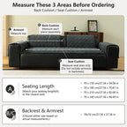 OHSIO Corduroy Plaid High-Density Non-Slip Pet Sofa Cover