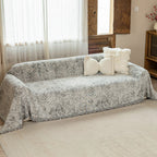 OHSIO Wenhe Soft Plush Sofa Throw Cover – Non-Slip Washable Couch Protector