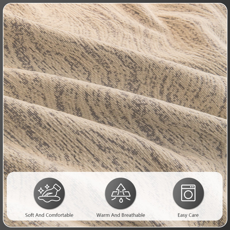OHSIO Liujin Plush Jacquard Sofa Throw Cover – Non-Slip Washable Couch Protector