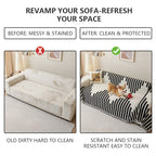 Sophisticated Irregularly Shaped Leather Sofa Cover