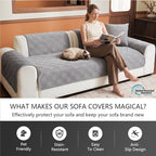 OHSI0 Ultrasonic Square Non-Slip Stain-Resistant Recycled Fleece Sofa Cushion
