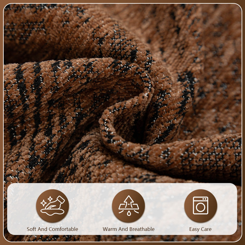 OHSIO Wenhe Soft Plush Sofa Throw Cover – Non-Slip Washable Couch Protector