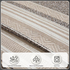 OHSIO Luxury Wood-Grain Chenille Non-Slip Pet Sofa Cover