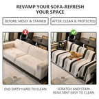 OHSIO Striped Sofa Throw Cover – Washable Pet Couch Protector