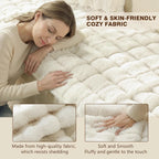 OHSIO Couch Cover for Pets Plush, Non Slip Cozy Sofa Cover Pet Friendly, Soft Thick Fuzzy Sofa Slipcovers for 3 Cushions Washable Couch Sofa Funiture Protector