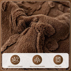 OHSIO Embossed Chenille Sofa Cover – Non-Slip Couch Protector