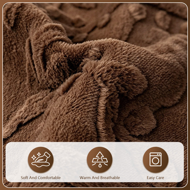 OHSIO Embossed Chenille Sofa Cover – Non-Slip Couch Protector