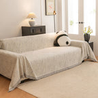 OHSIO Liujin Plush Jacquard Sofa Throw Cover – Non-Slip Washable Couch Protector