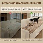 OHSIO Couch Cover for Pets, Washable Non-Slip Sofa Cover Pet Friendly