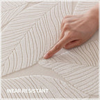 OHSIO Leaf-Texture Stretch Sectional Cushion Cover - stretch fabric and texture detail