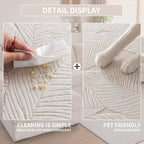 OHSIO Leaf-Texture Stretch Sectional Cushion Cover - sofa fit and coverage