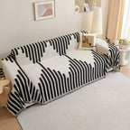 Sophisticated Irregularly Shaped Leather Sofa Cover