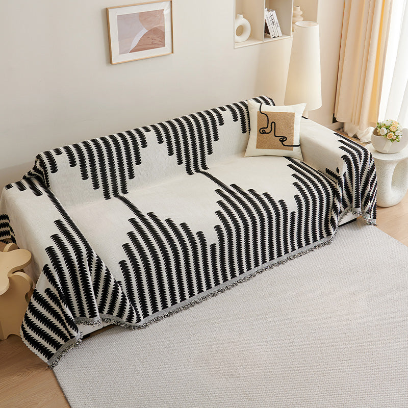 Sophisticated Irregularly Shaped Leather Sofa Cover