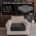 OHSIO Couch Cushion Covers for Sectional Sofa, Stretch Soft Sofa Slipcovers Washable Wear-Resistant Universal Furniture Protector for Living Room
