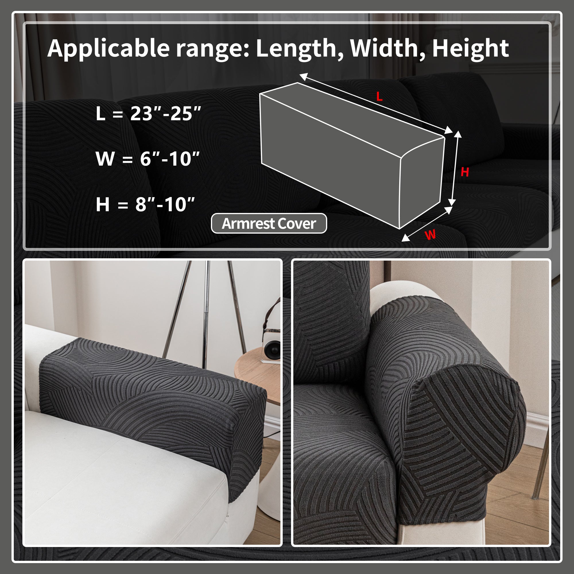 OHSIO Couch Cushion Covers for Sectional and L Shaped Sofa, Stretch Soft Sofa Covers Washable Wear Resistant Slipcovers Furniture Protector Pet-Friendly