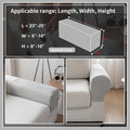 OHSIO Couch Cushion Covers for Sectional and L Shaped Sofa, Stretch Soft Sofa Covers Washable Wear Resistant Slipcovers Furniture Protector Pet-Friendly