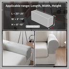 OHSIO Couch Cushion Covers for Sectional and L Shaped Sofa, Stretch Soft Sofa Covers Washable Wear Resistant Slipcovers Furniture Protector Pet-Friendly