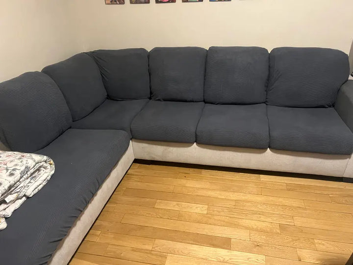 OHSIO Stretch Pet-Friendly Sectional Couch Cushion Covers customer review photo